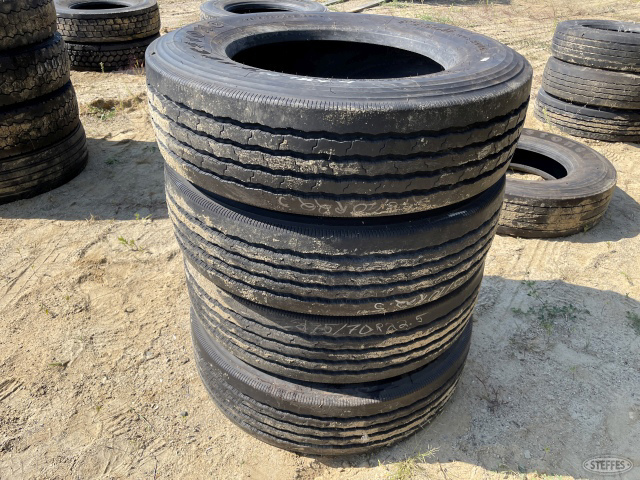 (4) 275/70R/22.5 tires
